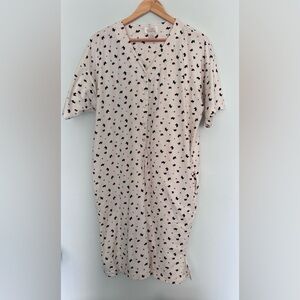 Cream Nightgown with puppy details - Quiet Moments